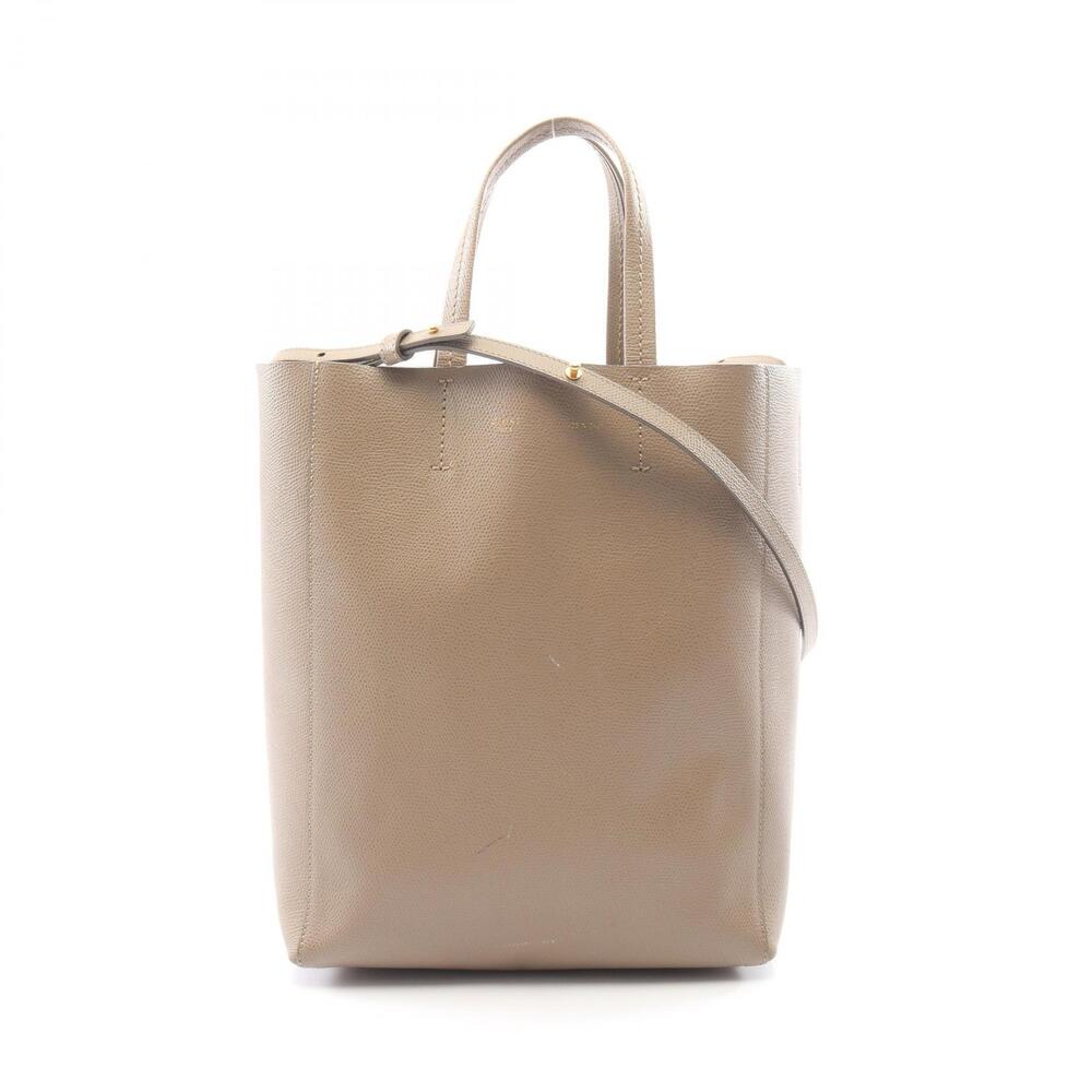 Celine Vertical Cabas Tote Bag Leather Gray